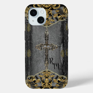 Victorian Cross Monogram iPhone 15 Case