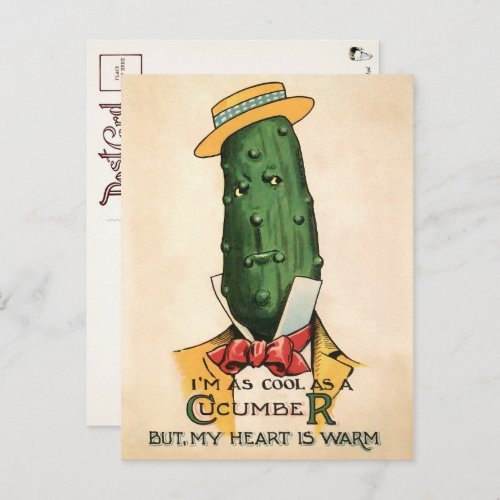 Victorian Cucumber Postcard 