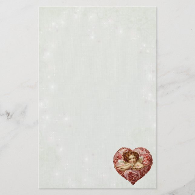 Victorian Cupid Stationery (Front)
