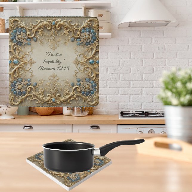 Victorian Customizable Bible Verse  Trivet (Creator Uploaded)