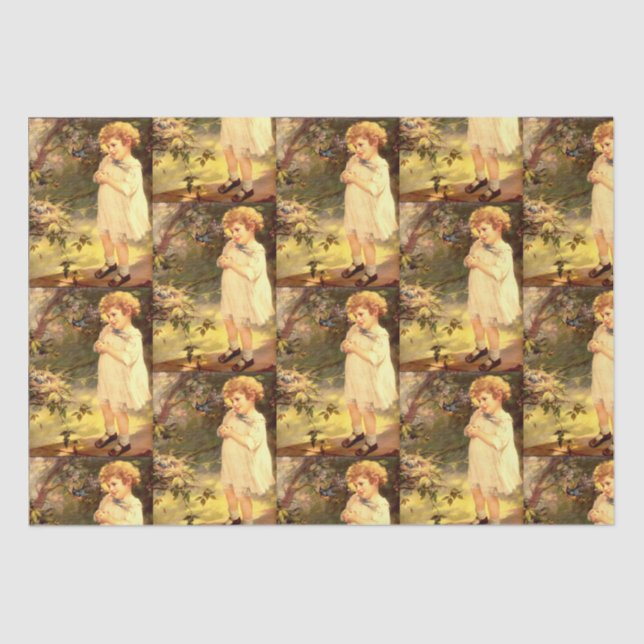 Victorian cutie with birds  tissue paper (Front)