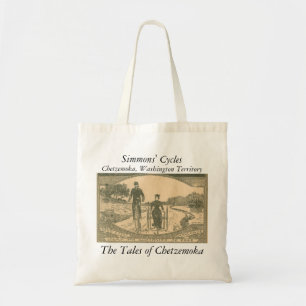 Victorian cyclists tote bag