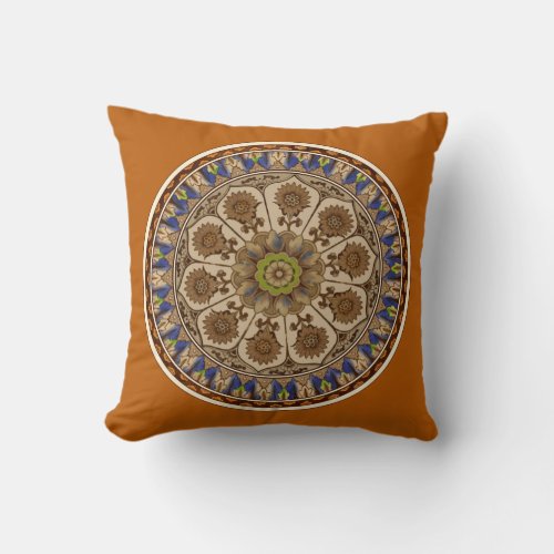 Victorian Cypress Design Throw Pillow