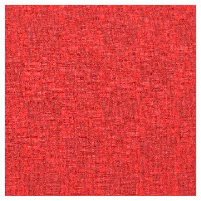 victorian damask antique red wallpaper ornate fabric (Close Up)