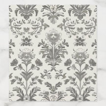 Victorian Damask Floral White Vintage Wedding