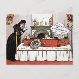 Victorian Death Dark Humor Postcard