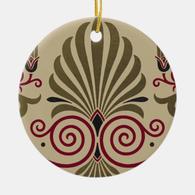 Victorian Design #10 at VictoriaShaylee Ceramic Ornament (Front)