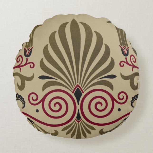 Victorian Design #10 @ VictoriaShaylee Round Pillow (Front)