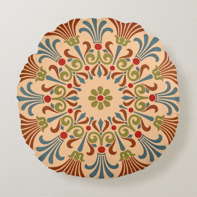 Victorian Design #11 @ VictoriaShaylee Round Pillow (Front)