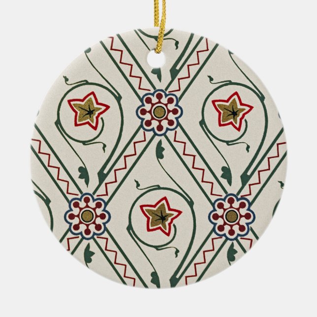 Victorian Design #3 at VictoriaShaylee Ceramic Ornament (Front)