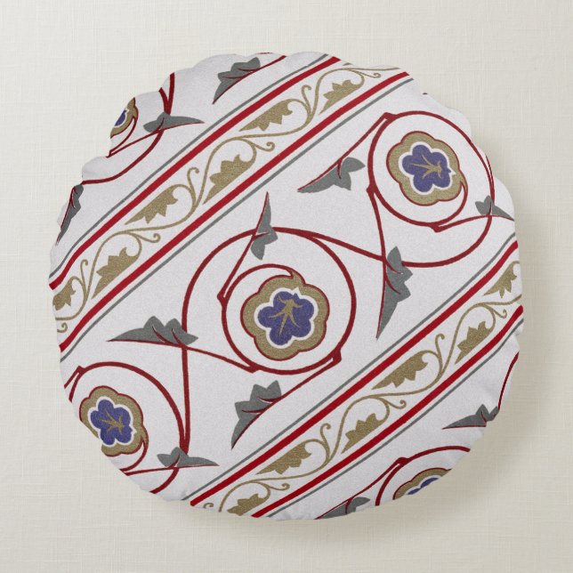 Victorian Design #7 @ VictoriaShaylee Round Pillow (Front)