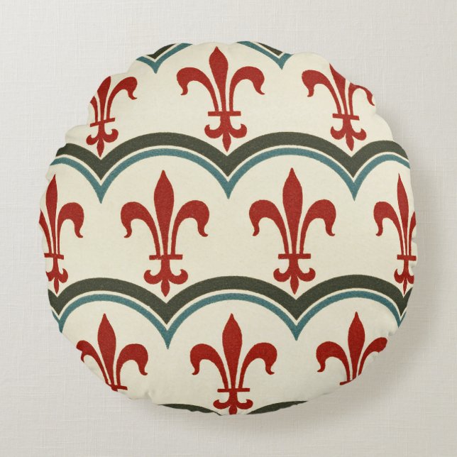 Victorian Design #9 @ VictoriaShaylee Round Pillow (Front)