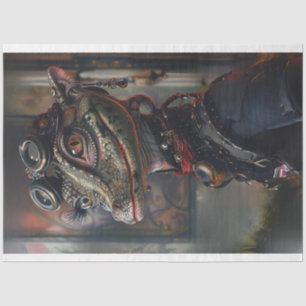 Victorian Distinguished Alligator Decoupage Tissue Paper