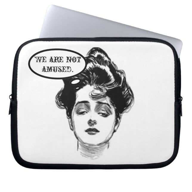 Victorian Diva Humor Laptop Sleeve (Front)