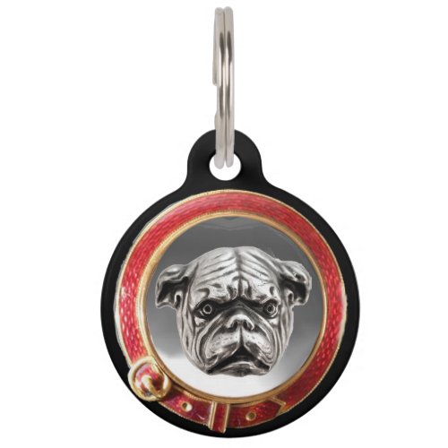 VICTORIAN DOG PORTRAITS English Bulldog Pet Tag