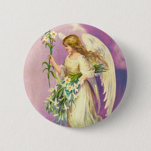 Victorian Easter Angel Button