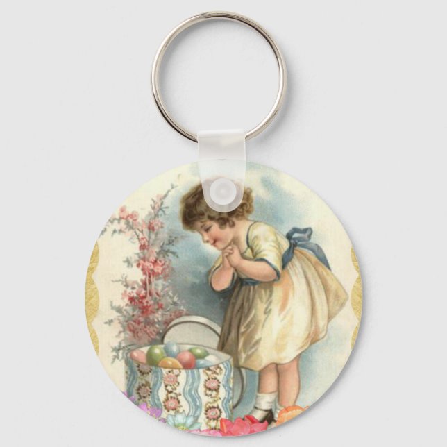 victorian easter eggs keychain (Front)