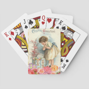 victorian easter eggs poker cards