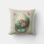 Victorian Easter Flower Egg Double Sided. Throw Pillow at Zazzle