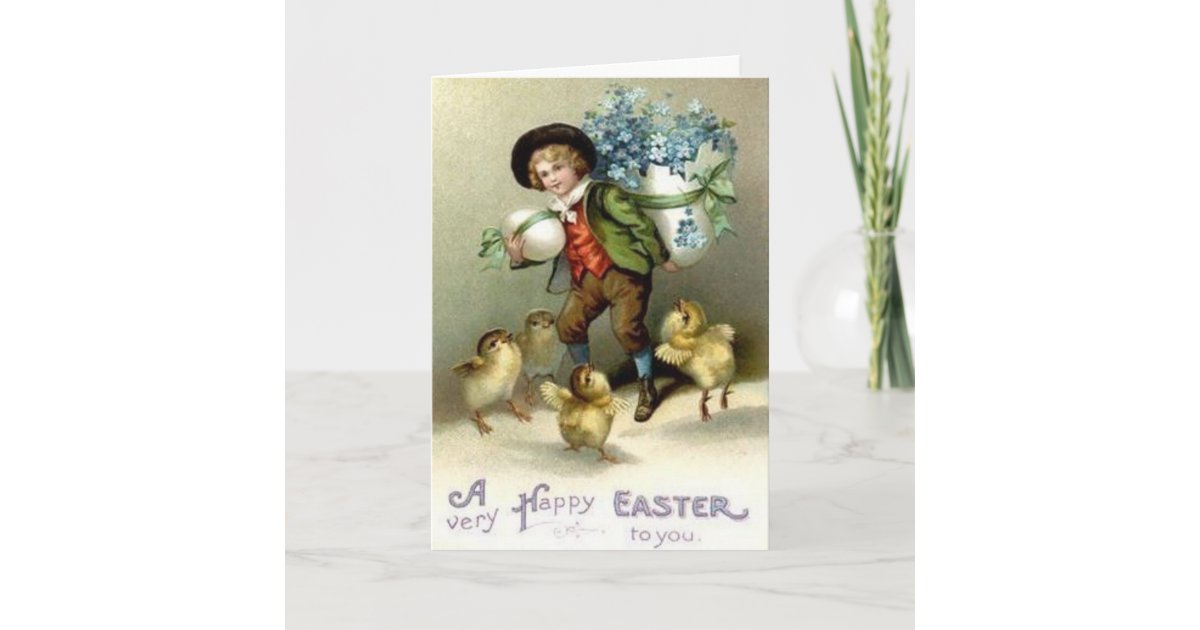Victorian Easter Greeting Card Zazzle