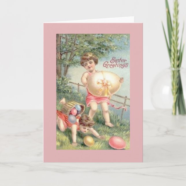 Victorian Easter Greeting Card (Front)