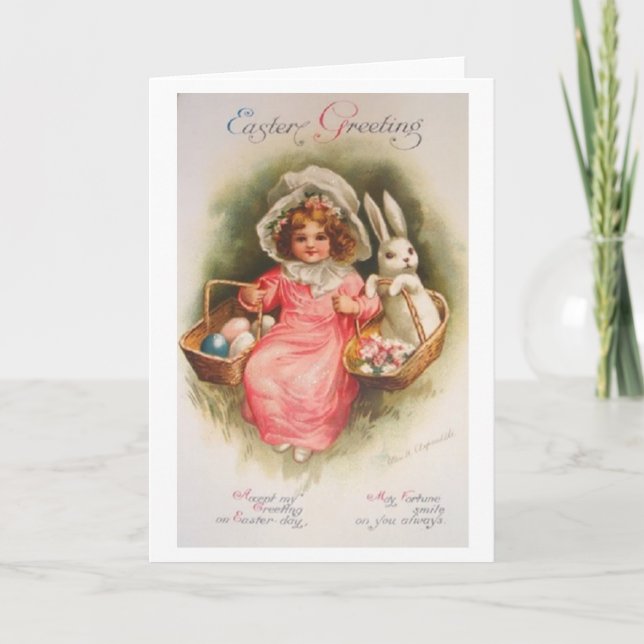 Victorian Easter Greeting Card (Front)