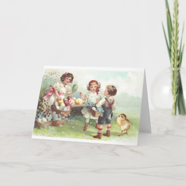 Victorian Easter Greeting Card (Front)