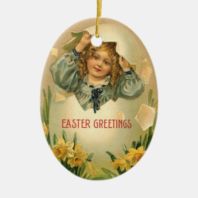 Victorian Easter Greetings - Ornament (Front)