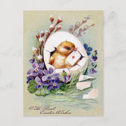 Victorian Easter Holiday Postcard