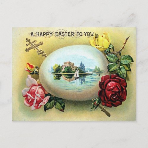 Victorian Easter Holiday Postcard