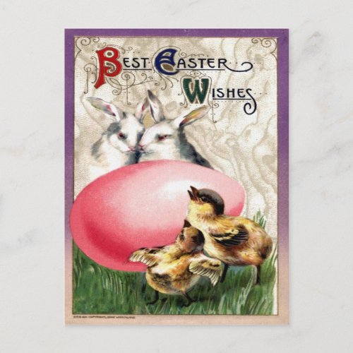 Victorian Easter Holiday Postcard