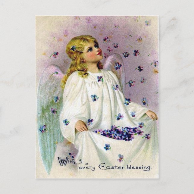 Victorian Easter Holiday Postcard (Front)