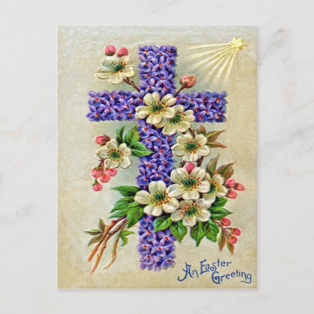 Victorian Easter Holiday Postcard (Front)