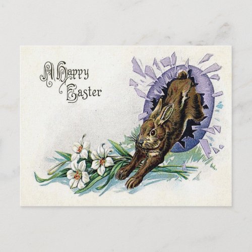 Victorian Easter Holiday Postcard