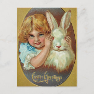 Victorian Easter Post Hide n Seek Holiday Postcard