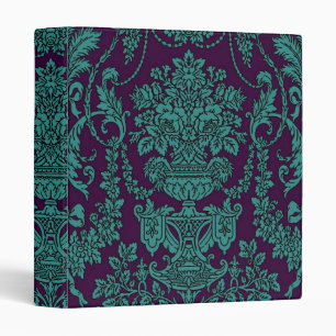 Victorian Elegance ~ Binder Damask Aqua Blue