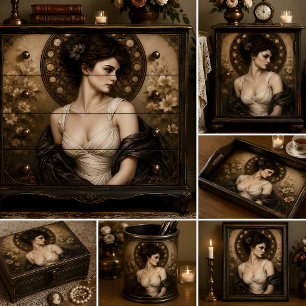Victorian Elegance Portrait Decoupage Tissue Paper
