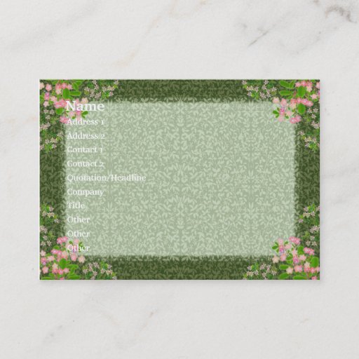 Customizable Victorian Elegance Profile Card Business Card Templates