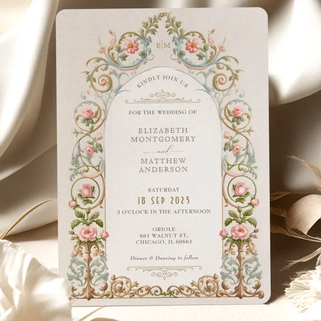 Victorian Elegance Wedding Invitation Suite | Zazzle