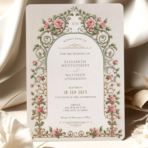 Victorian Elegance Wedding Invitation Suite