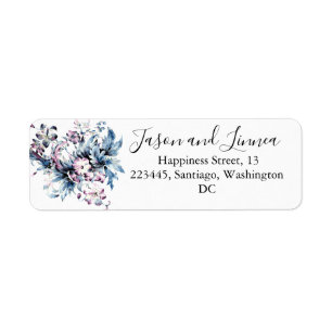 Victorian Elegant Flowers Romantic Beloved  Label