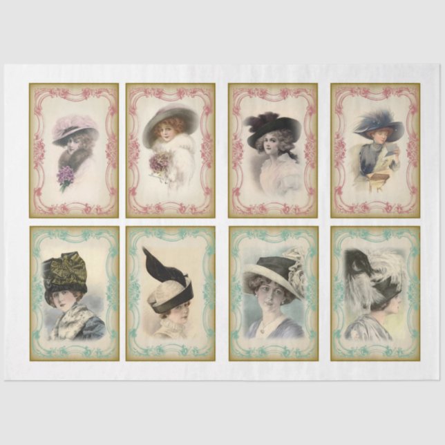 Victorian  Emphemera Series Design 18 Tissue Paper (Front)