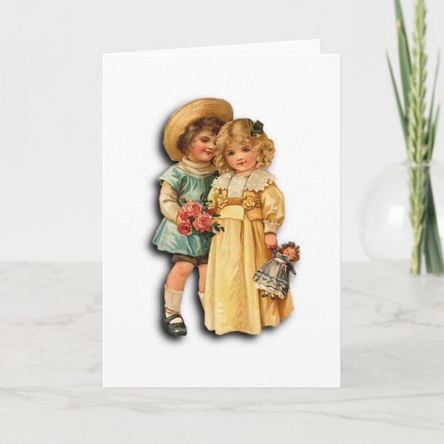 Victorian Engagement or Wedding Card (Front)