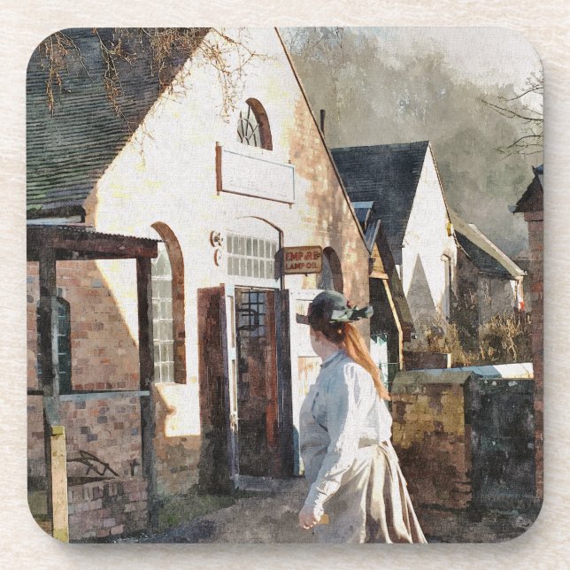 VICTORIAN ENGLAND BEVERAGE COASTER (Front)