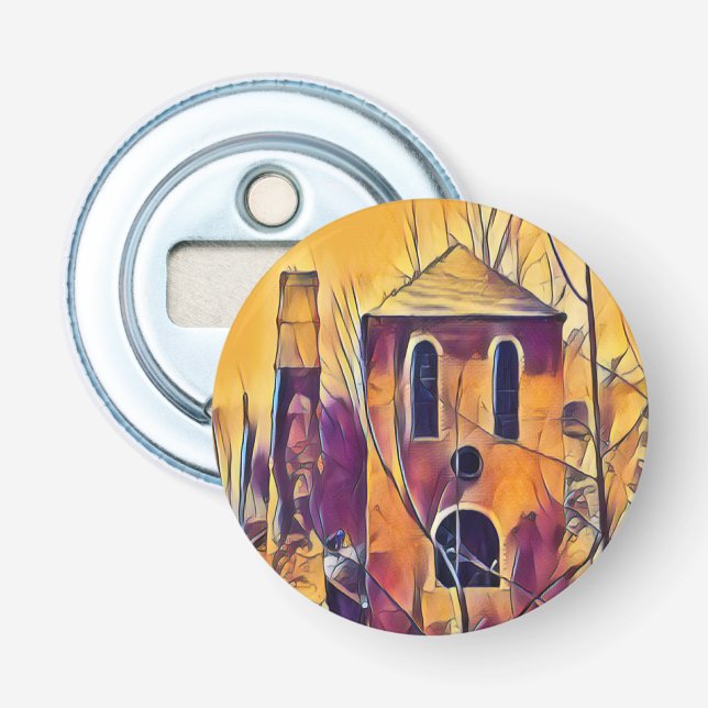 VICTORIAN ENGLAND BUILDING BOTTLE OPENER (Front)