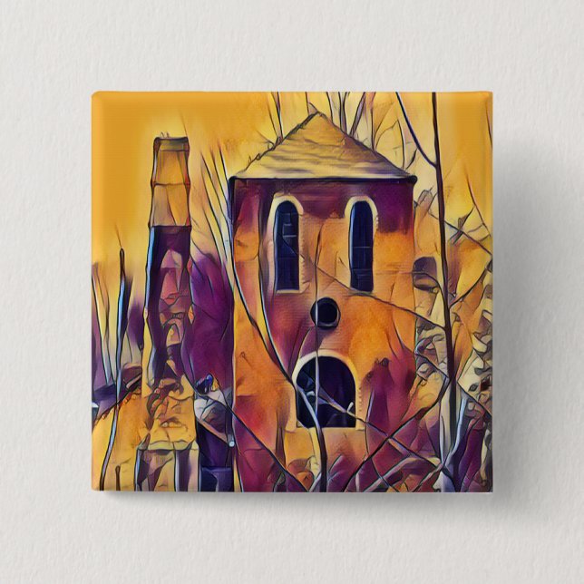 VICTORIAN ENGLAND BUILDING BUTTON (Front)