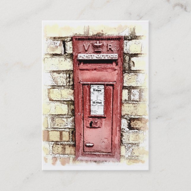 VICTORIAN ENGLAND BUSINESS CARD (Front)