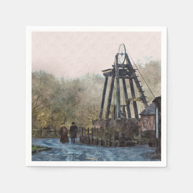 VICTORIAN ENGLAND PAPER NAPKINS (Front)