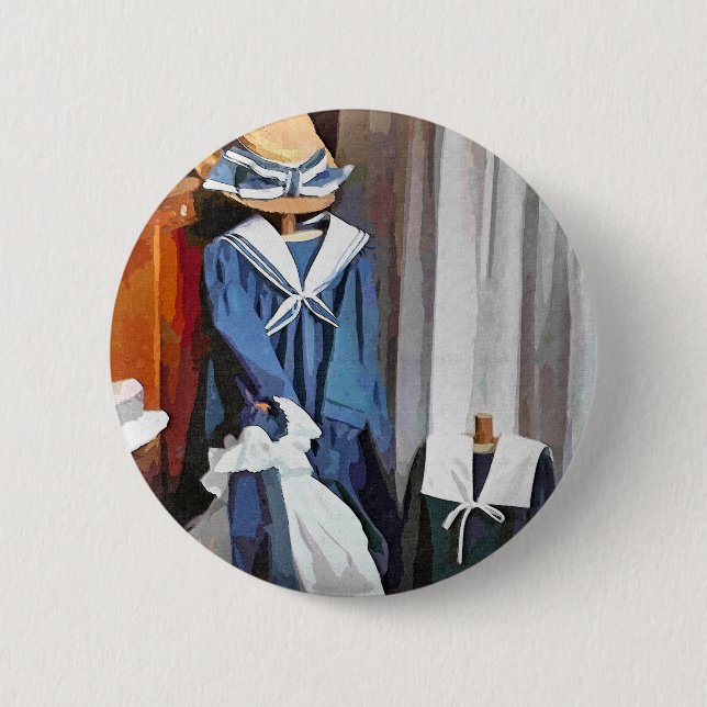 VICTORIAN ENGLAND PINBACK BUTTON (Front)