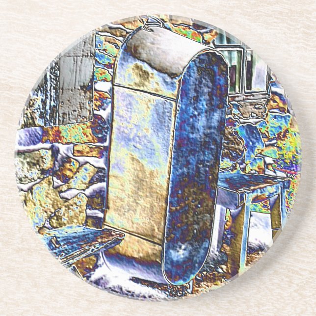 VICTORIAN ENGLAND SANDSTONE COASTER (Front)